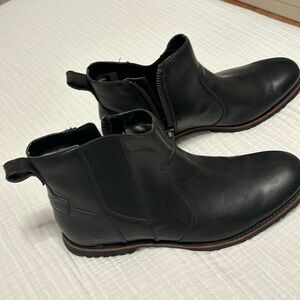 Black timberland dress boat size 11